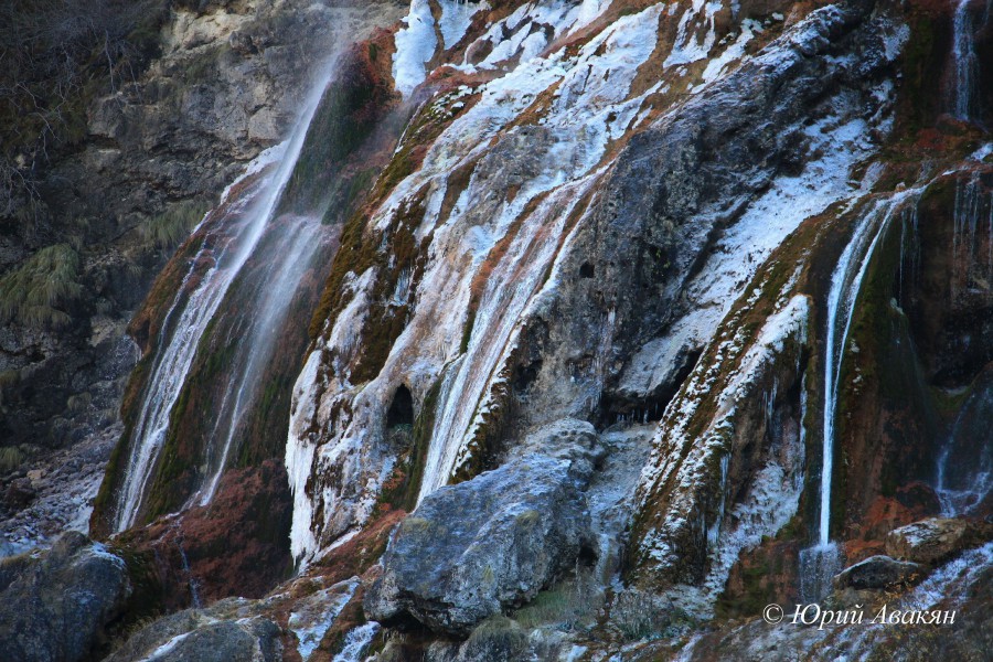 Царские водопады зимой