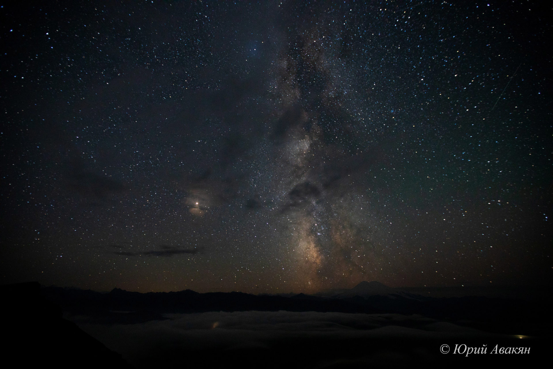 звездное небо на плато Канжол